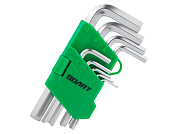 11015-09 набор ключей волат шестигранных 1,5-10мм из 9шт