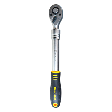 трещотка berger 1/2" bg2282 телескопическая