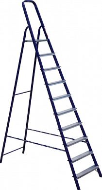 стремянка стальная алюмет 10 ступеней м8410