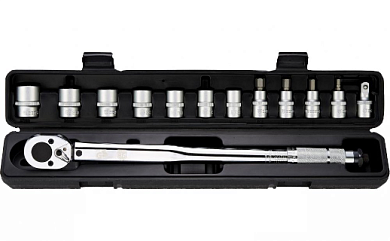 ключ динамометр. berger bg-13 stw/bg2158 с набором головок (1/2, 28-210нм)
