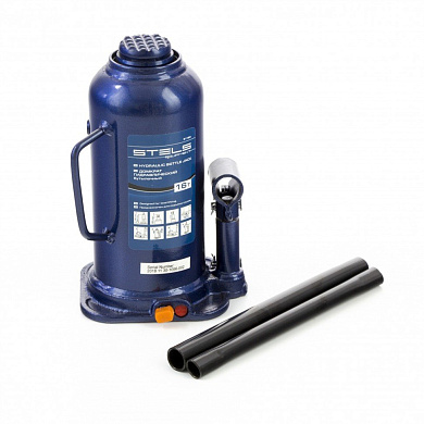 51168 домкрат stels бутылочный гидравлический 16т 227-457мм