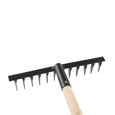 61744 грабли сибртех витые 12 зубьев с черенком