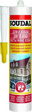 герметик акриловый "soudal" прозрачный 310мл