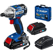 gb-250-22 акк.гайковерт ударный зубр 20в li-ion 280нм безщеточный двигатель