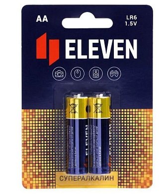 301755 батарейка eleven super aa (lr6) алкалиновая, bc2