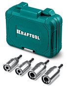 26199 набор шпильковертов ударных kraftool stud driver из 4шт м6, м8, м10, м12