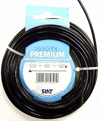 леска siat premium 3,0мм10м алюминиум круг