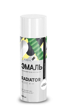 эмаль аэрозольная лакра для радиаторов белая глянцевая