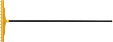 61739 грабли пластиковые palisad 13 прямых зубцов мет.черенок