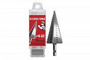 сверло по металлу hardcore 4-32мм шаговое 15ступеней
