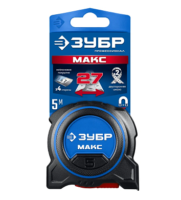 34060-05-27 рулетка зубр макс 5м 27мм