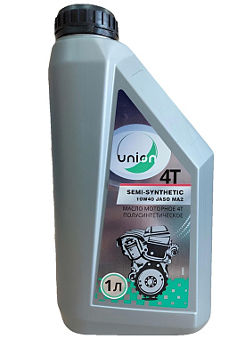 масло  4х-такт "union" 1.0л 10w40 чз