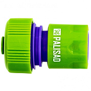 66165 соединитель быстросъемный для шланга palisad 3/4" аквастоп