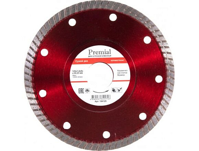 диск алмазный hardcore 125х1,1х22 ультратонкий