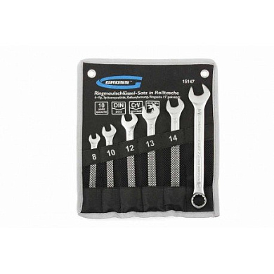 15147 набор ключей gross комбинированных 8-17мм 6шт