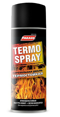 эмаль аэрозольная parade termo spray 400мл черная
