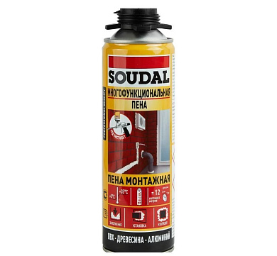 пена монтажная пистолетная soudal 500мл (147152)