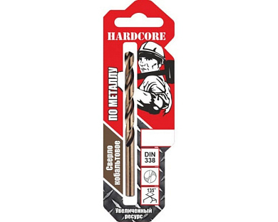 сверло по металлу hardcore 6х93мм