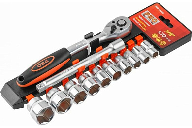 pro-41238 набор головок 3/8" 10-24мм 12предм. pro startul