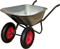 11120 Тачка строительная Variant 250кг 120л двухколесная