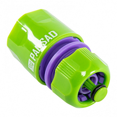 66140 соединитель быстросъемный для шланга palisad 1/2" аквастоп