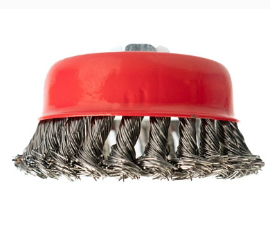 щётка-чашка hardcore для ушм 100мм кручёная проволока