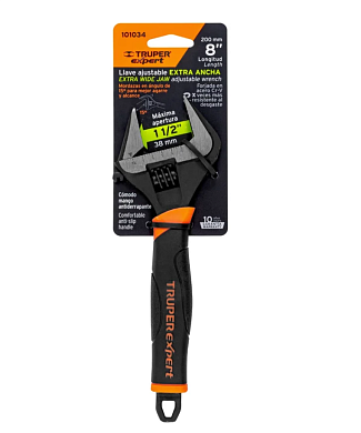 101034 ключ разводной truper 200мм pet-8xa