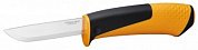 1023618 нож fiskars универсальный с точилкой
