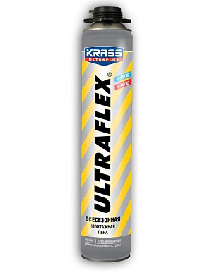 пена монтажная krass ultraflex всесезонная 0,7л пистолетная