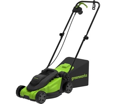 2517807 газонокосилка электро greenworks gd1200lm32 32см 1200вт