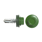 саморез кровельный ral6002 5,5х19 зелёный