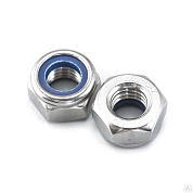 гайка шестигранная  а2 м10 din985 с нейлоновой вставкой