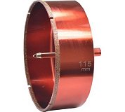 сверло-коронка hardcore 100мм алмазное по кафелю и керамограниту