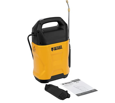 64790 опрыскиватель акк.denzel d-5li 5л 12в 2а/ч