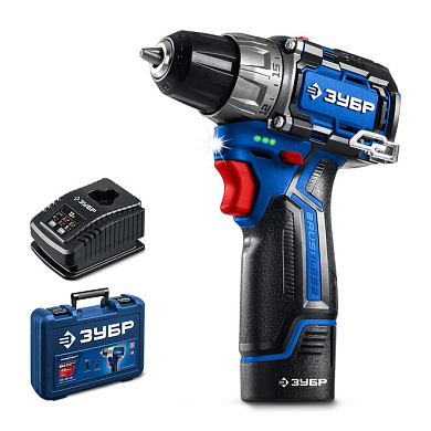 db-121-21 акк.дрель зубр 12в li-ion кейс