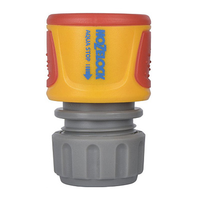 2075 коннектор hozelock класик с аквастоп (12,5 мм и 15 мм)