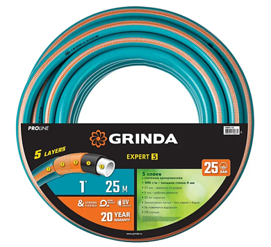 429007-1-25 шланг grinda поливочный 1" 25м