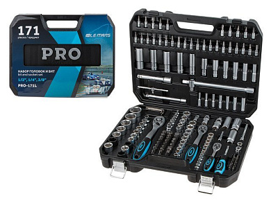 pro-171l набор головок и бит pro startul le mans 1/4 ,3/8 и 1/2" 171пр.