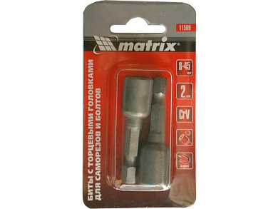 11569 головка магнитная matrix 8х45мм