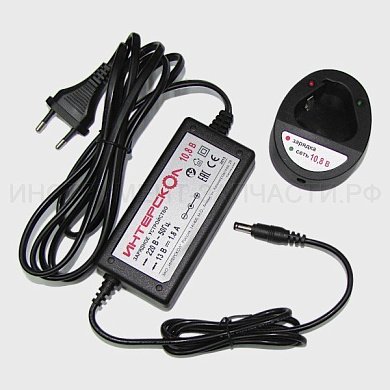 устройство зарядное интерскол 10,8в с адаптером (2401 001)