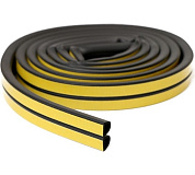 уплотнитель самоклеящийся apecs 12х10мм черный