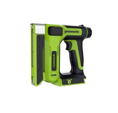 3400107 акк. строительный степлер greenworks g24cs10 (без акб и зу)