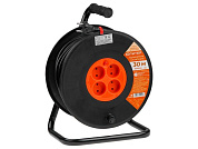 jp8403-01 удлинитель на катушке 30м (4 роз, 3,5квт, б/з, пвс 2х1,5)  юпитер