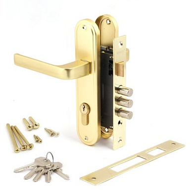 замок врезной apecs 1026/60-g