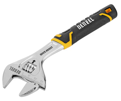 15742 ключ разводной denzel 200мм