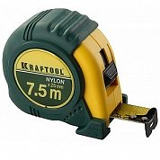 34122-08_z01 рулетка kraftool с нейлоновым покрытием 7,5м/25мм