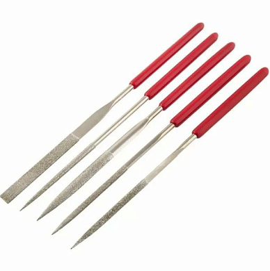 st4046-5 набор надфилей алмазных startul 140х3мм из 5шт